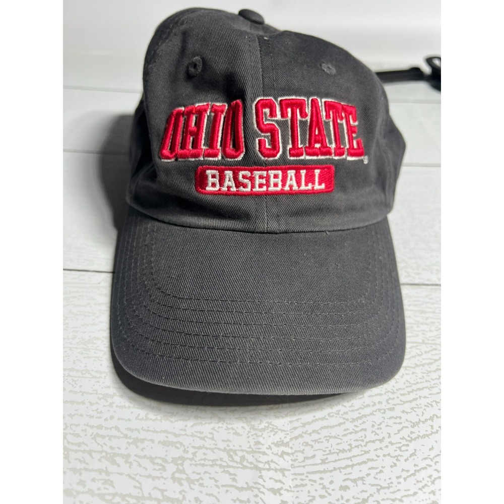 Ohio State Buckeyes Baseball Adjustable Charcoal Gray College NCAA Hat